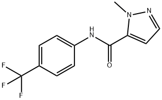 2-methyl-N-[4-(trifluoromethyl)phenyl]pyrazole-3-carboxamide 结构式