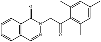 2-[2-oxo-2-(2,4,6-trimethylphenyl)ethyl]phthalazin-1-one Struktur