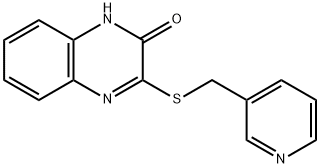3-(pyridin-3-ylmethylsulfanyl)-1H-quinoxalin-2-one Structure