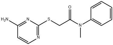 2-(4-aminopyrimidin-2-yl)sulfanyl-N-methyl-N-phenylacetamide Structure