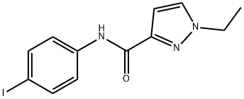 1-ethyl-N-(4-iodophenyl)pyrazole-3-carboxamide Structure