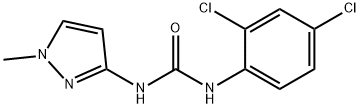 1-(2,4-dichlorophenyl)-3-(1-methylpyrazol-3-yl)urea Structure