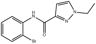 N-(2-bromophenyl)-1-ethylpyrazole-3-carboxamide Structure