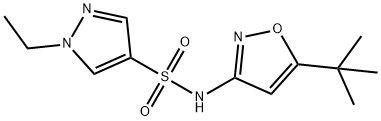 N-(5-tert-butyl-1,2-oxazol-3-yl)-1-ethylpyrazole-4-sulfonamide Structure