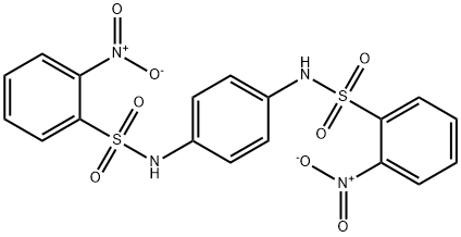 2-nitro-N-[4-[(2-nitrophenyl)sulfonylamino]phenyl]benzenesulfonamide Structure