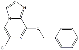 8-Benzyloxy-6-chloro-imidazo[1,2-a]pyrazine 化学構造式