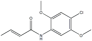 (E)-N-(4-chloro-2,5-dimethoxyphenyl)but-2-enamide Structure