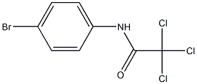 N-(4-bromophenyl)-2,2,2-trichloroacetamide Struktur