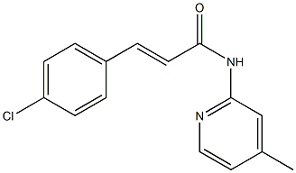 (E)-3-(4-chlorophenyl)-N-(4-methylpyridin-2-yl)prop-2-enamide Struktur
