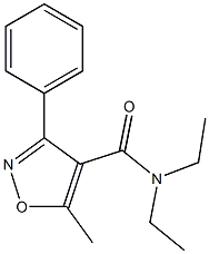 N,N-diethyl-5-methyl-3-phenyl-1,2-oxazole-4-carboxamide Struktur