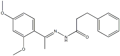 N-[(E)-1-(2,4-dimethoxyphenyl)ethylideneamino]-3-phenylpropanamide