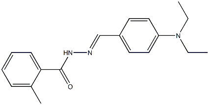  N-[(E)-[4-(diethylamino)phenyl]methylideneamino]-2-methylbenzamide