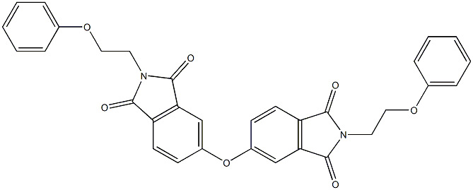 5-[1,3-dioxo-2-(2-phenoxyethyl)isoindol-5-yl]oxy-2-(2-phenoxyethyl)isoindole-1,3-dione Structure