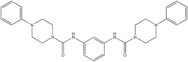  4-phenyl-N-[3-[(4-phenylpiperazine-1-carbonyl)amino]phenyl]piperazine-1-carboxamide