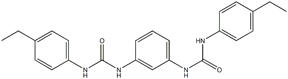 1-(4-ethylphenyl)-3-[3-[(4-ethylphenyl)carbamoylamino]phenyl]urea Struktur