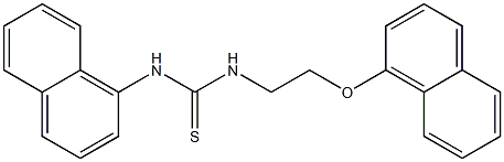 1-naphthalen-1-yl-3-(2-naphthalen-1-yloxyethyl)thiourea Struktur