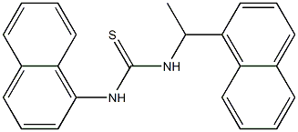 1-naphthalen-1-yl-3-(1-naphthalen-1-ylethyl)thiourea Structure