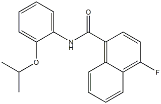 4-fluoro-N-(2-propan-2-yloxyphenyl)naphthalene-1-carboxamide Structure