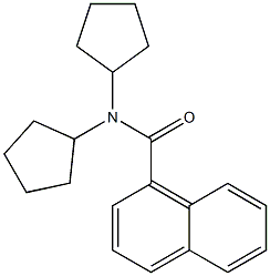 N,N-dicyclopentylnaphthalene-1-carboxamide Structure