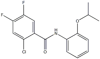 2-chloro-4,5-difluoro-N-(2-propan-2-yloxyphenyl)benzamide Structure