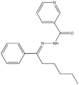 N-[(E)-1-phenylhexylideneamino]pyridine-3-carboxamide