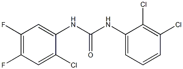 1-(2-chloro-4,5-difluorophenyl)-3-(2,3-dichlorophenyl)urea 化学構造式