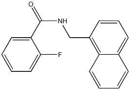2-fluoro-N-(naphthalen-1-ylmethyl)benzamide Structure