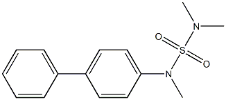 N-(dimethylsulfamoyl)-N-methyl-4-phenylaniline 结构式