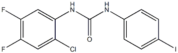 1-(2-chloro-4,5-difluorophenyl)-3-(4-iodophenyl)urea 结构式