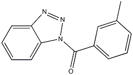 benzotriazol-1-yl-(3-methylphenyl)methanone Struktur