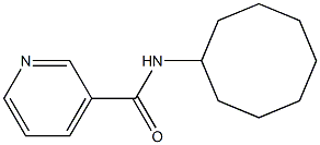 N-cyclooctylpyridine-3-carboxamide,,结构式