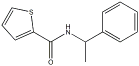 N-(1-phenylethyl)thiophene-2-carboxamide 化学構造式