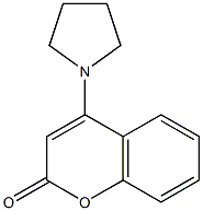 4-pyrrolidin-1-ylchromen-2-one Structure