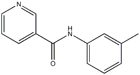 N-(3-methylphenyl)pyridine-3-carboxamide 化学構造式