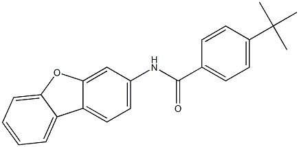 4-tert-butyl-N-dibenzofuran-3-ylbenzamide,,结构式