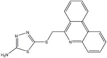  5-(phenanthridin-6-ylmethylsulfanyl)-1,3,4-thiadiazol-2-amine