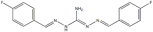 1,2-bis[(E)-(4-fluorophenyl)methylideneamino]guanidine Structure