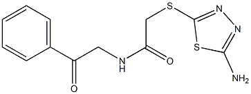  2-[(5-amino-1,3,4-thiadiazol-2-yl)sulfanyl]-N-phenacylacetamide