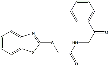  2-(1,3-benzothiazol-2-ylsulfanyl)-N-phenacylacetamide