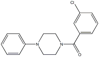 (3-chlorophenyl)-(4-phenylpiperazin-1-yl)methanone Structure