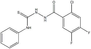 1-[(2-chloro-4,5-difluorobenzoyl)amino]-3-phenylthiourea 化学構造式