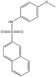 N-(4-methoxyphenyl)naphthalene-2-sulfonamide 结构式