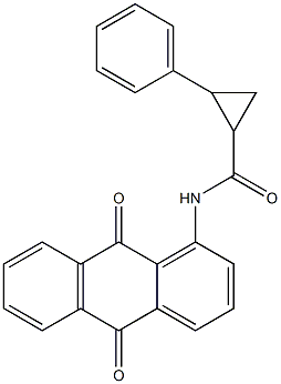 N-(9,10-dioxoanthracen-1-yl)-2-phenylcyclopropane-1-carboxamide Structure