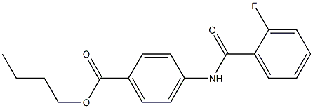 butyl 4-[(2-fluorobenzoyl)amino]benzoate Structure