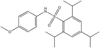 N-(4-methoxyphenyl)-2,4,6-tri(propan-2-yl)benzenesulfonamide Structure