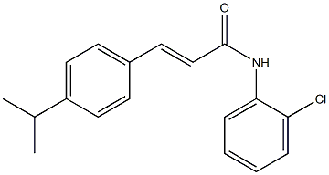 (E)-N-(2-chlorophenyl)-3-(4-propan-2-ylphenyl)prop-2-enamide Structure