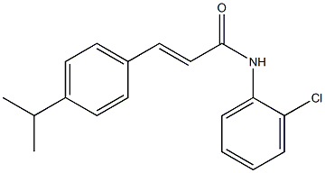  (E)-N-(2-chlorophenyl)-3-(4-propan-2-ylphenyl)prop-2-enamide