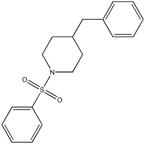 1-(benzenesulfonyl)-4-benzylpiperidine,,结构式