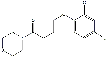 4-(2,4-dichlorophenoxy)-1-morpholin-4-ylbutan-1-one Structure