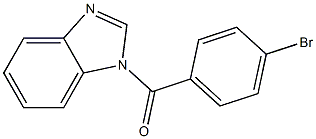 benzimidazol-1-yl-(4-bromophenyl)methanone 化学構造式